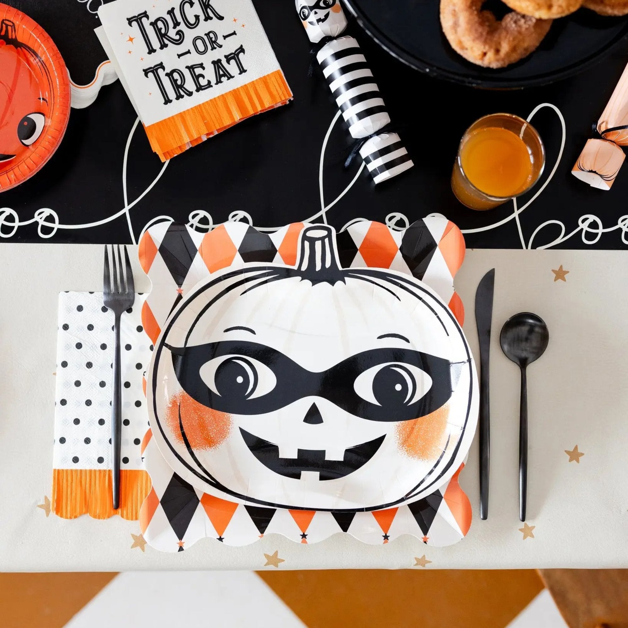 Vintage Pumpkin Plate Set
