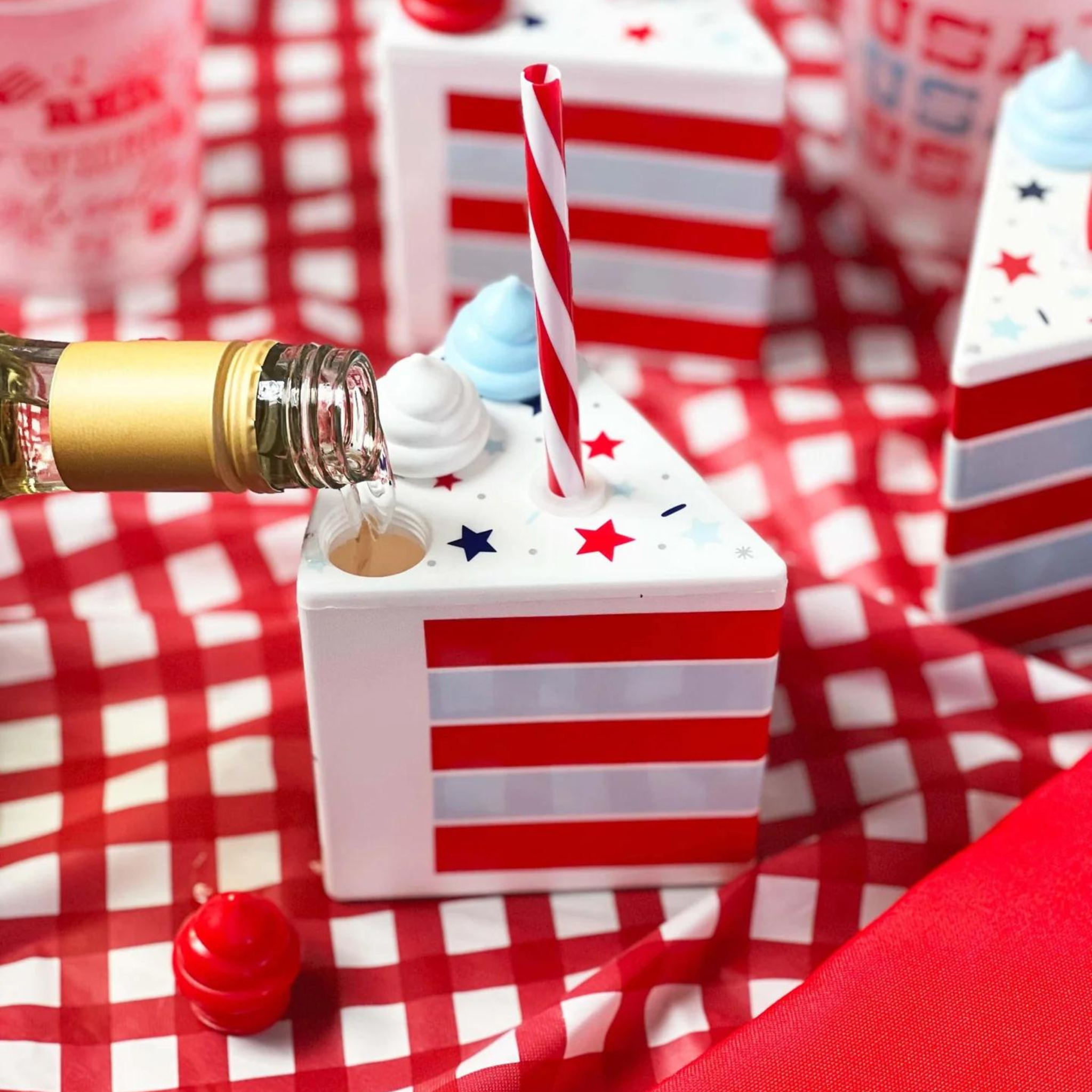 Slice Of Fun Patriotic Sipper