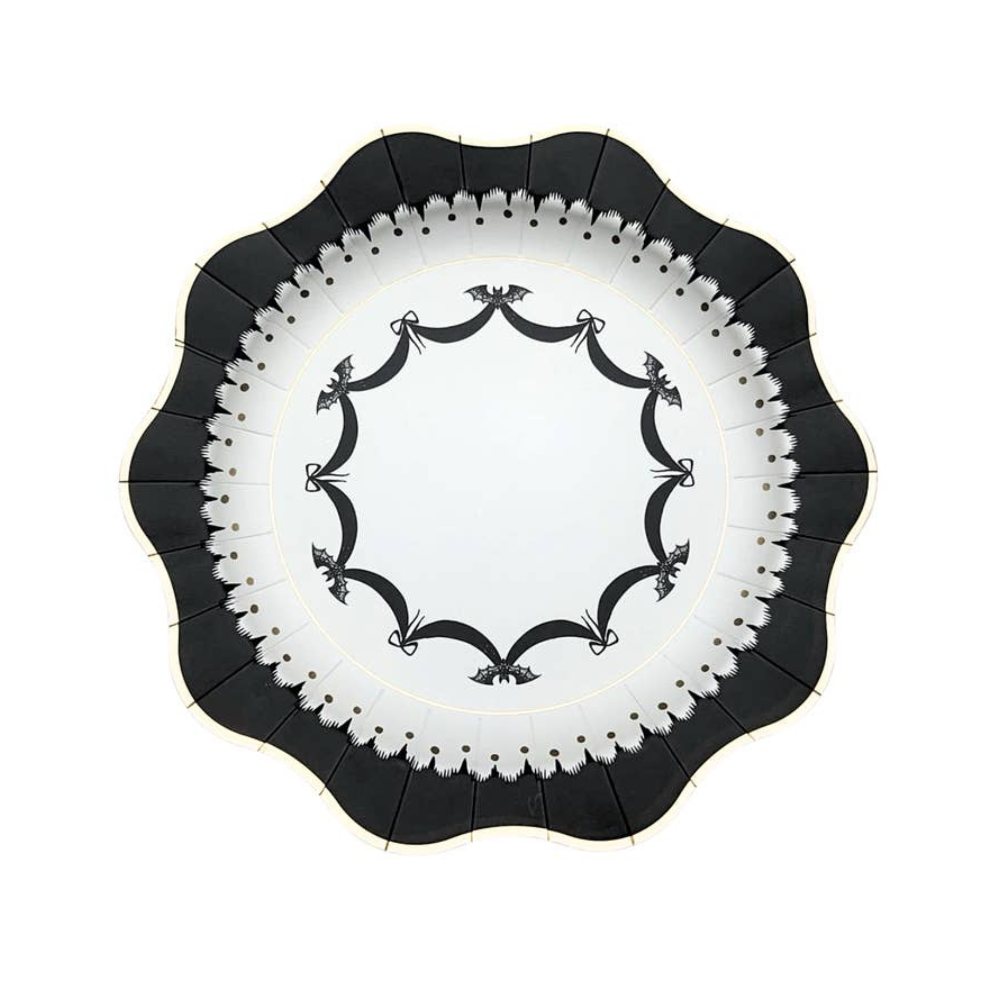 Elegant Bat Large Paper Plates