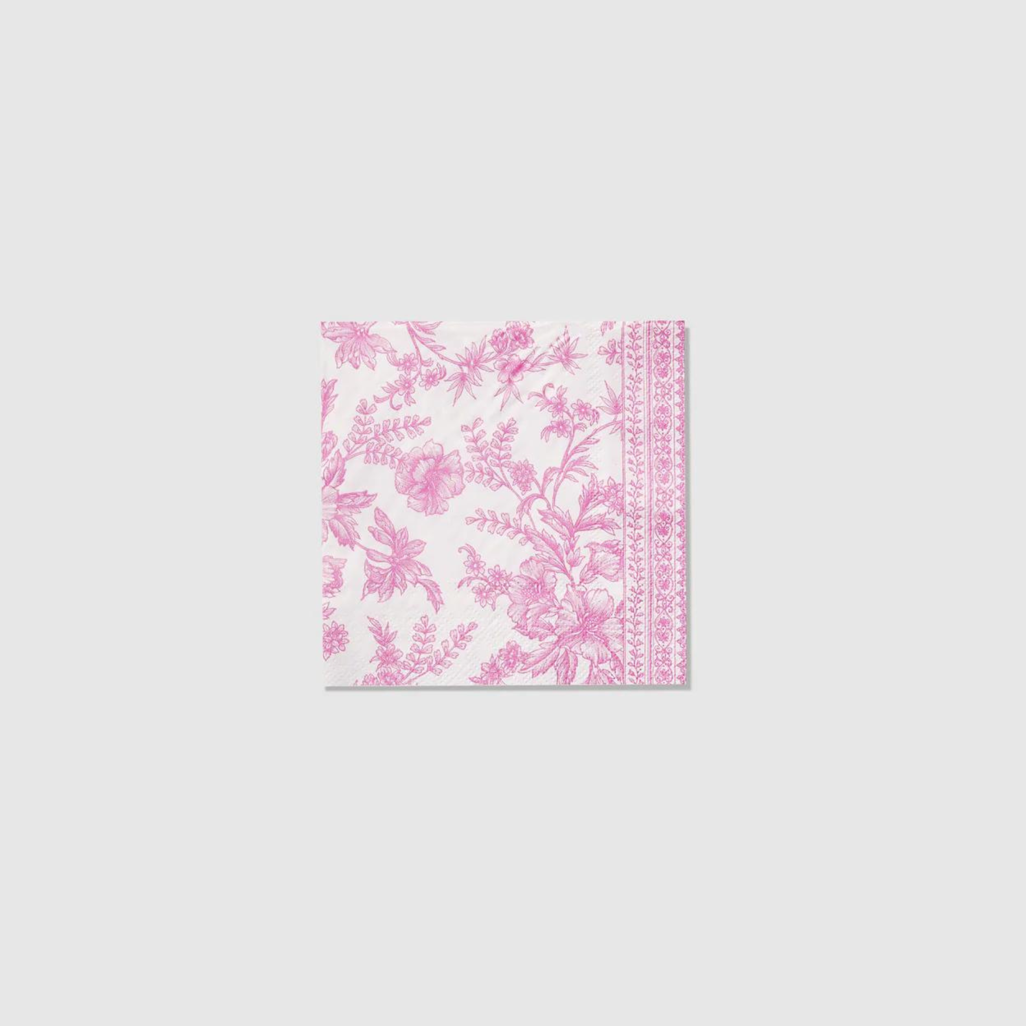 Pink Toile Small Napkins