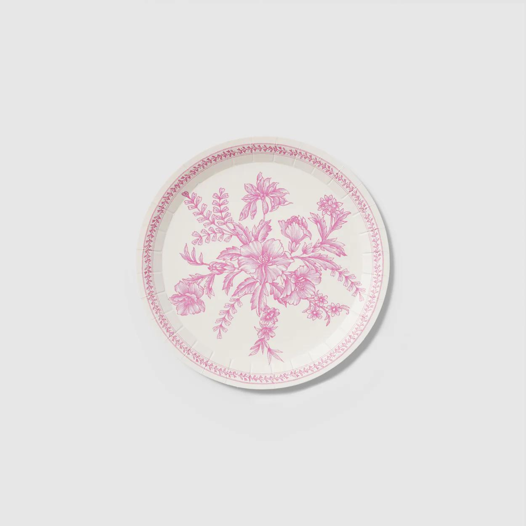 Pink Toile Small Plate