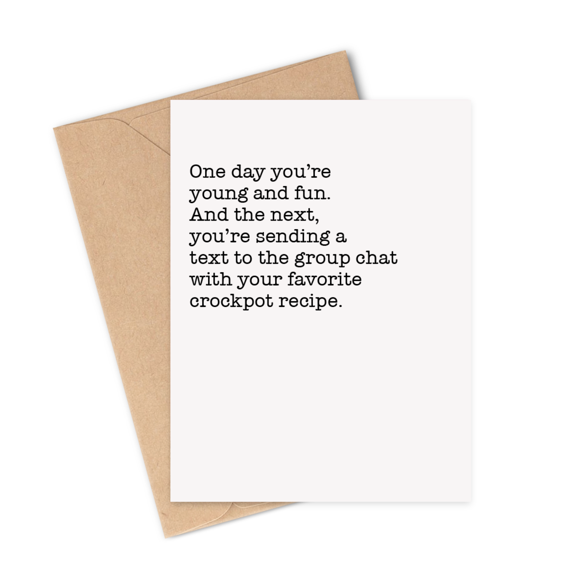 Crockpot Recipe Birthday Card