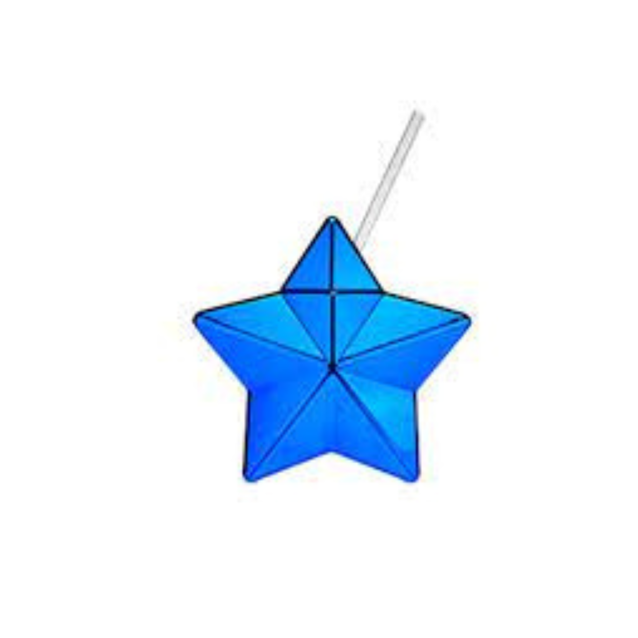 Blue Metallic Star Drink Tumbler