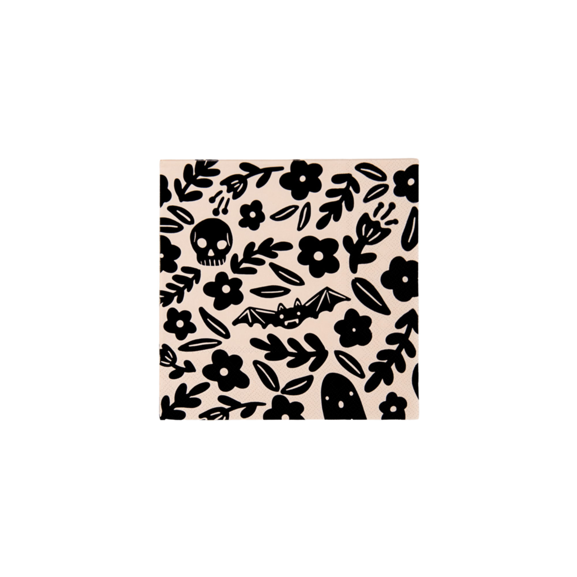 Floral Halloween Small Napkin