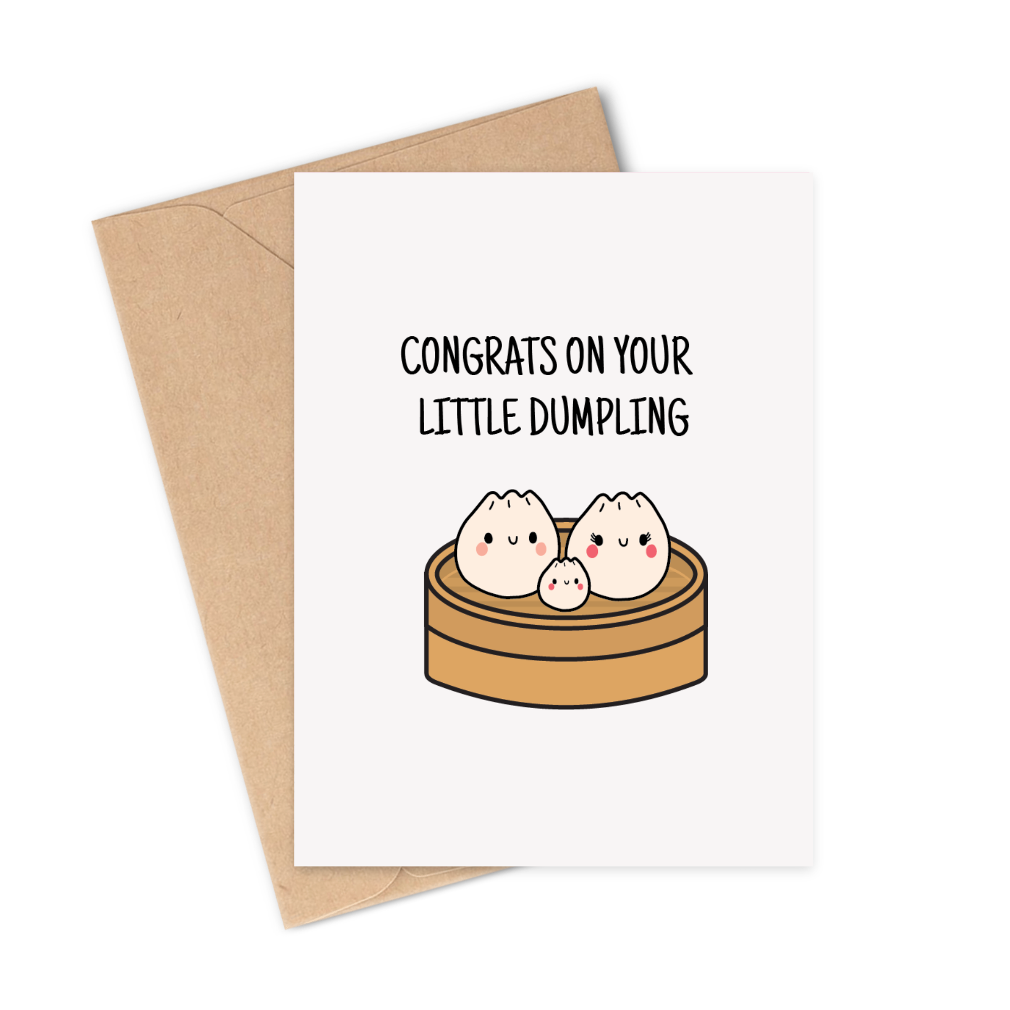 Dumpling Baby Card