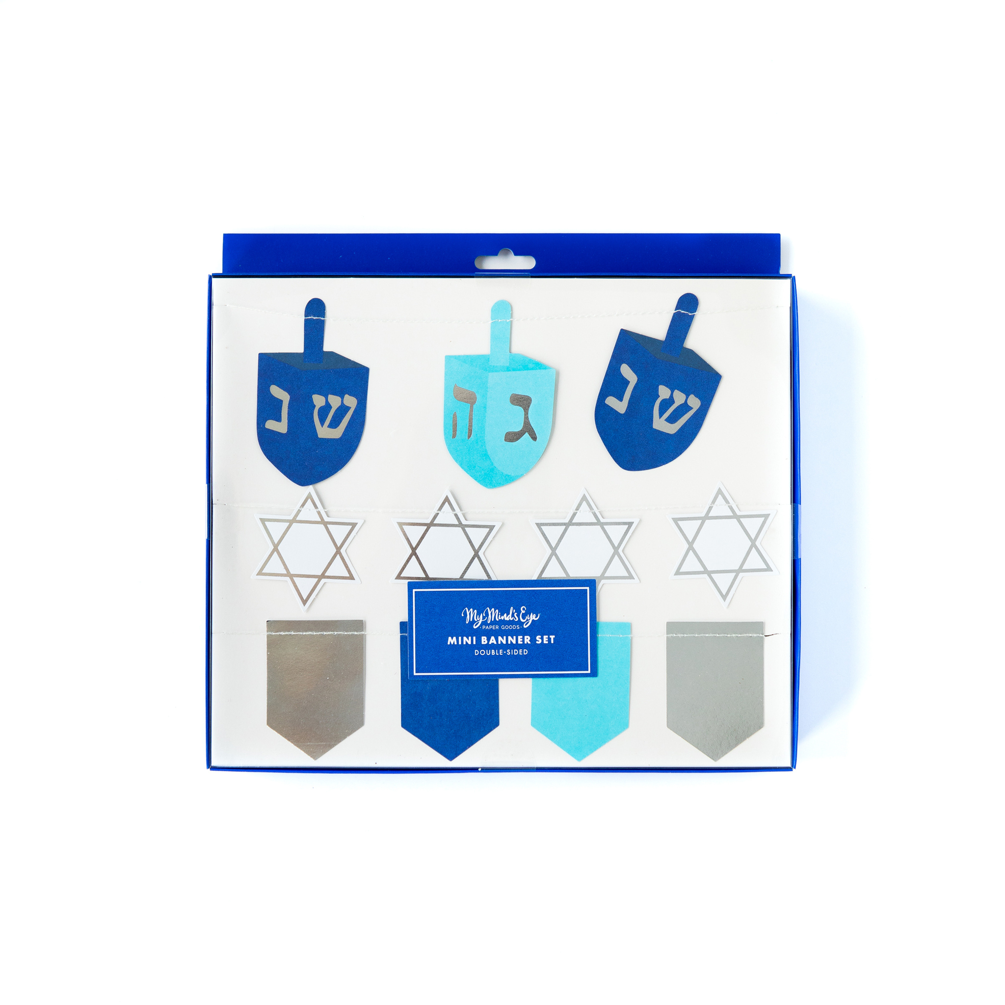 Hanukkah Blue & Silver Mini Banner