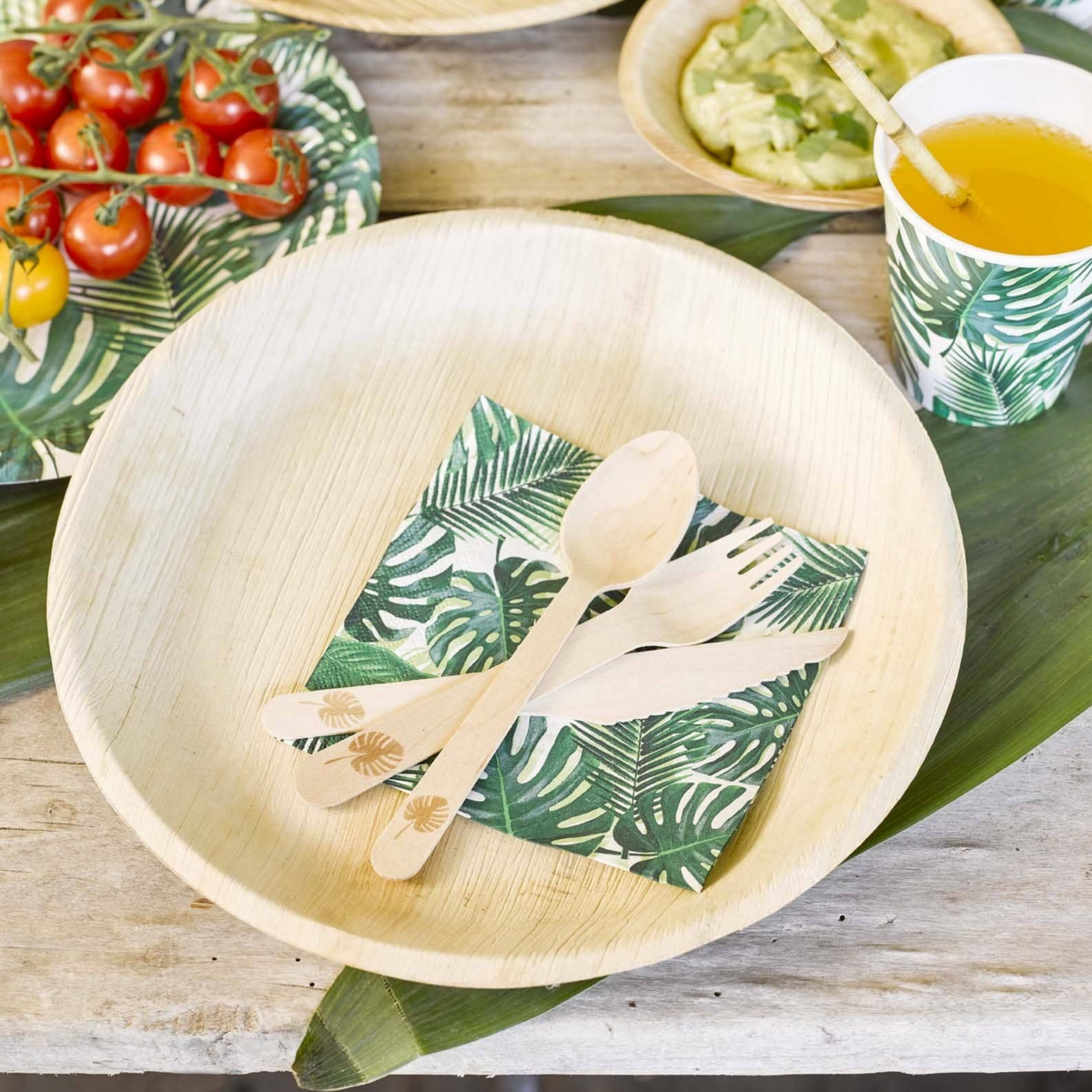 Palm Leaf Wood Cutlery