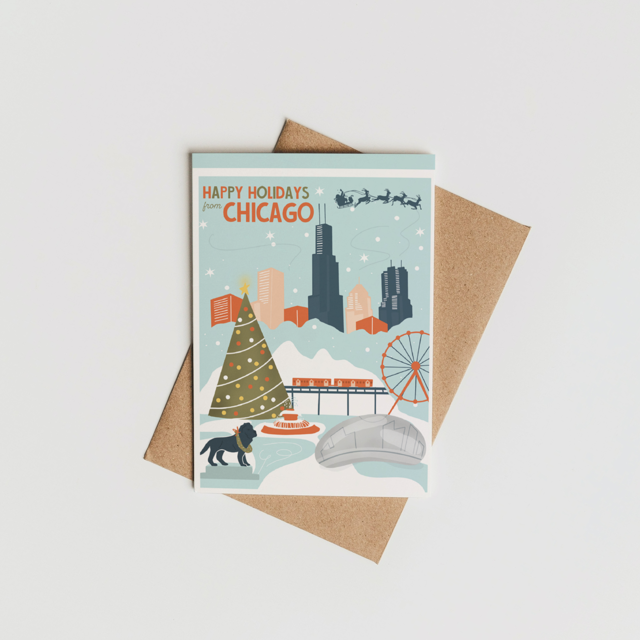 Happy Holidays from Chicago Card