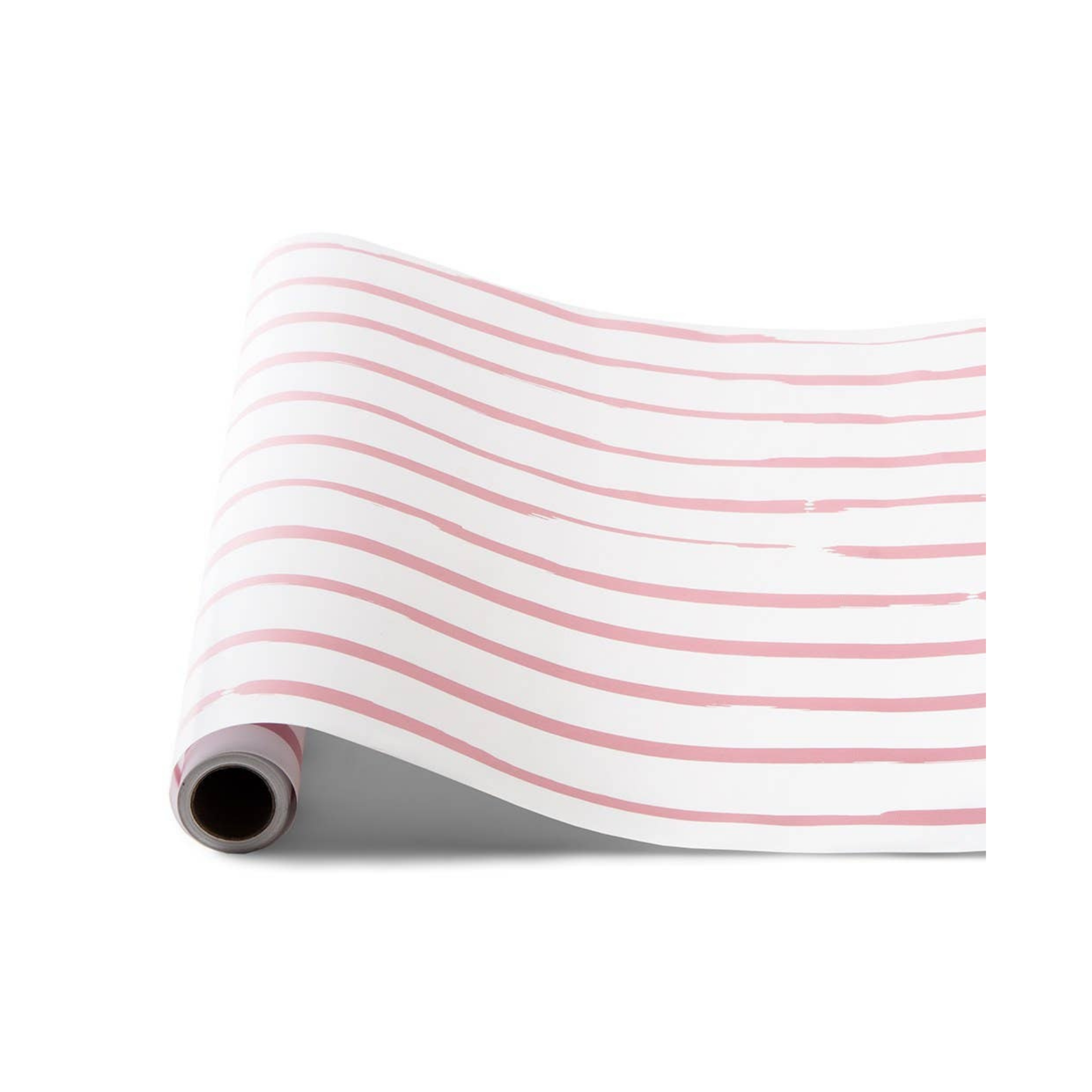 Pink Stripe Paper Table Runner