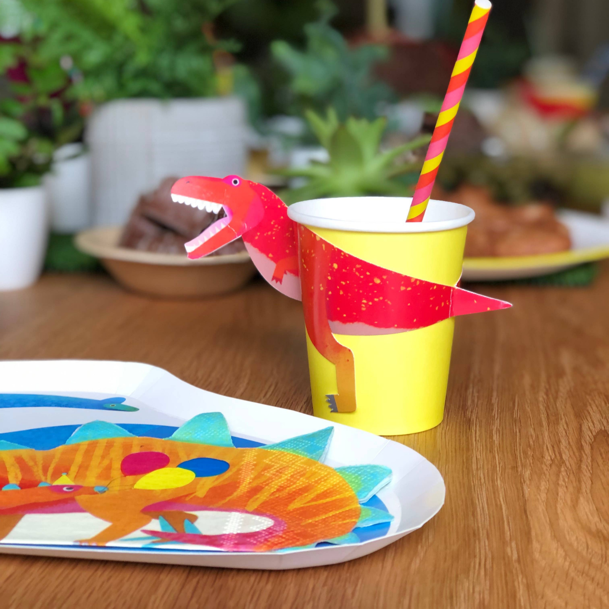 T-Rex Dinosaur Cups