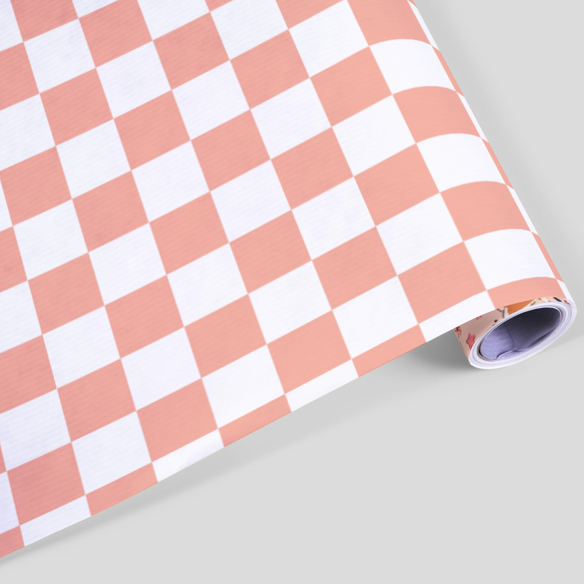 Double-sided Wrapping Paper Sheet: Santa Reindeer Pattern