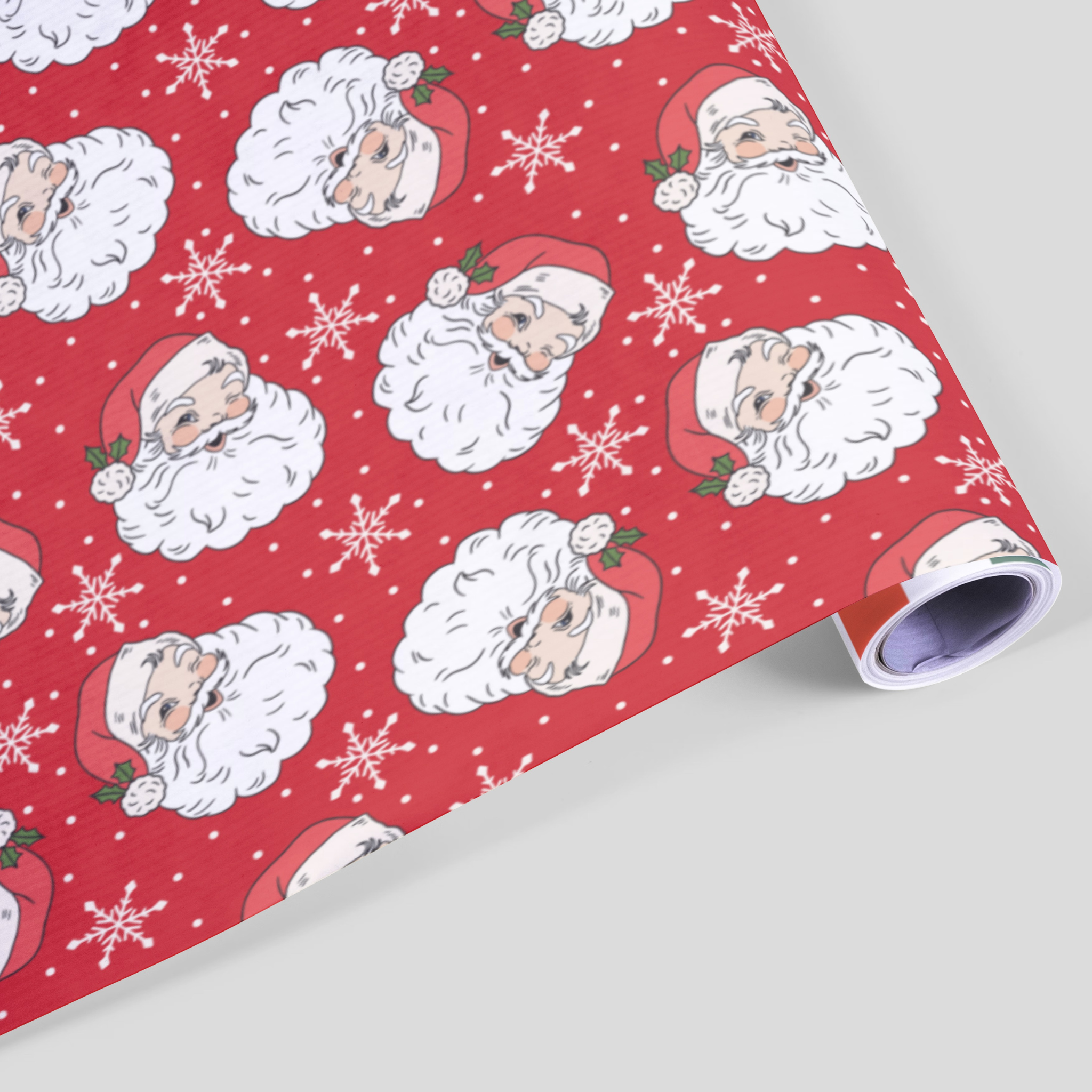 Double-sided Wrapping Paper Sheet: Santa