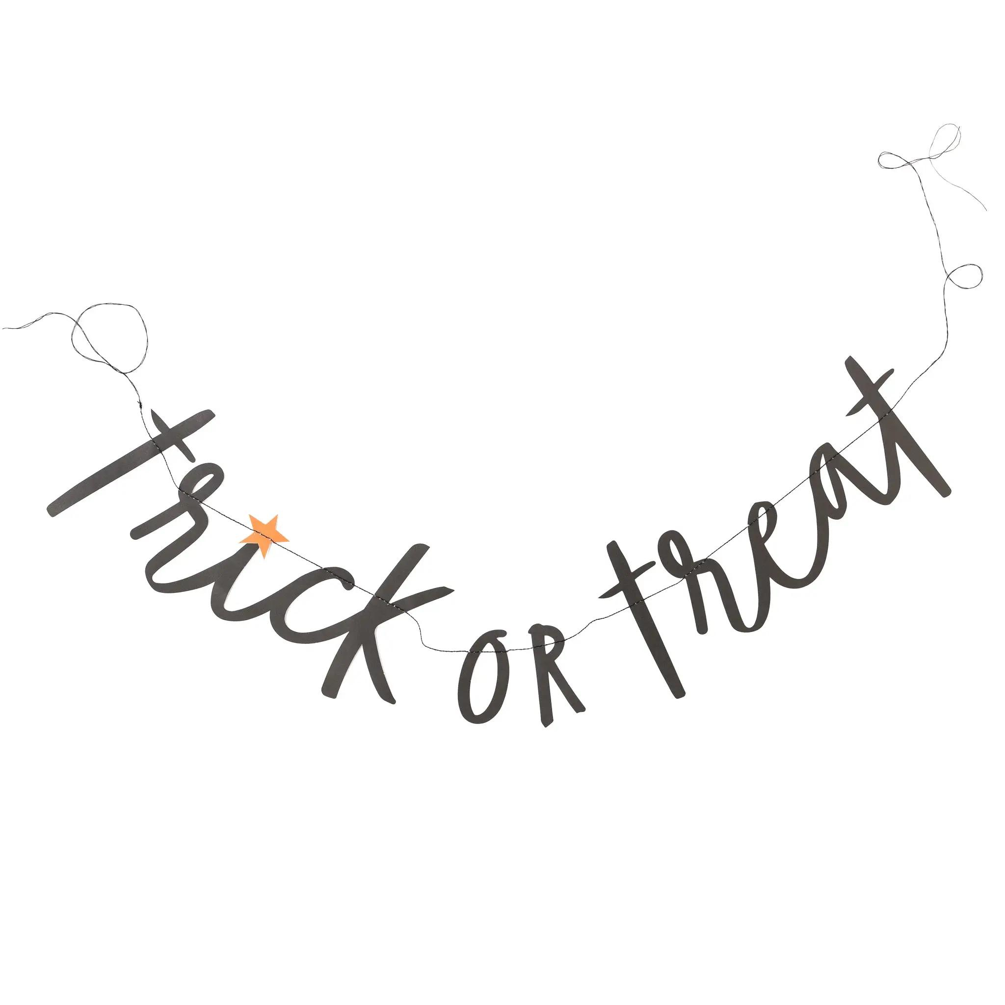 Trick or Treat Word Banner