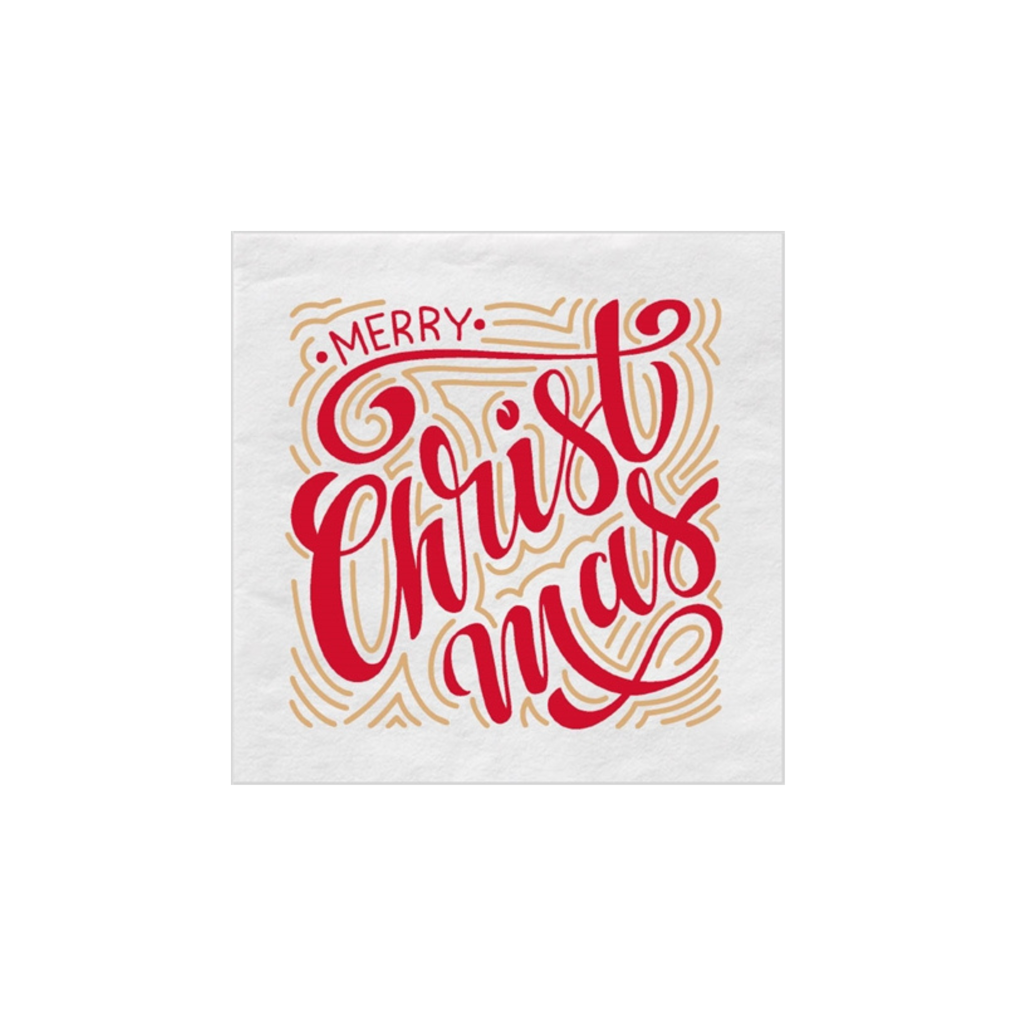 Merry Christmas Small Napkin