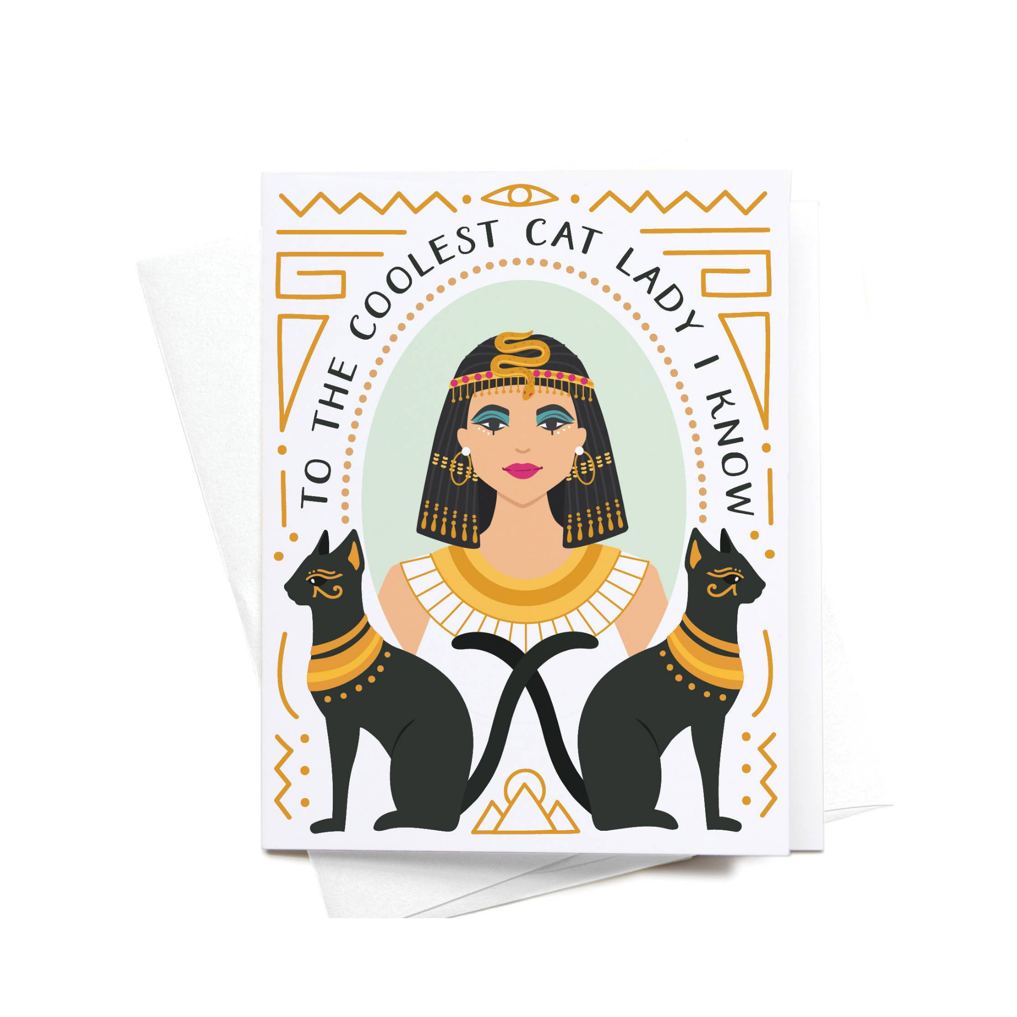 Coolest Cat Lady Birthday Card
