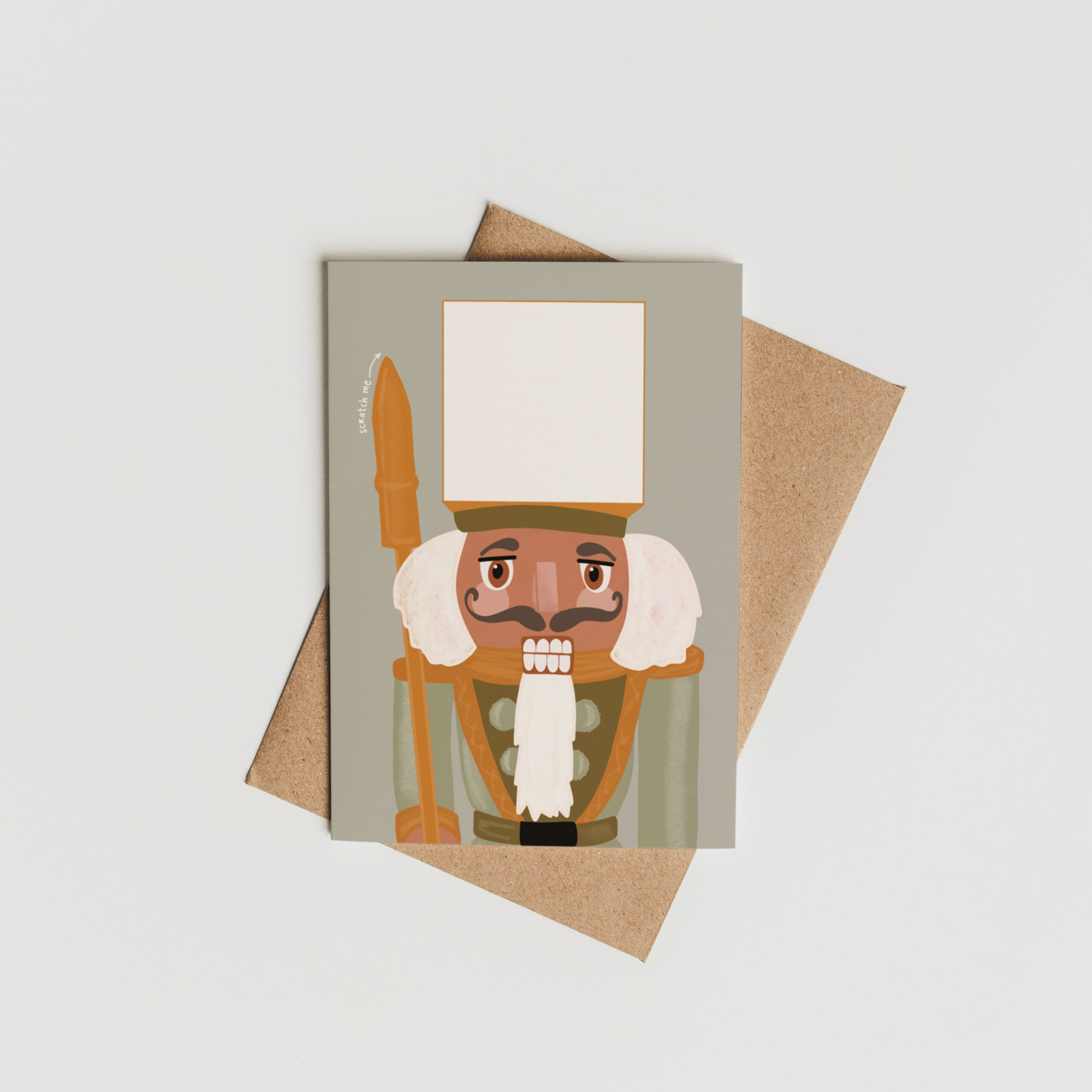 Scratch-Off Nutcracker Card