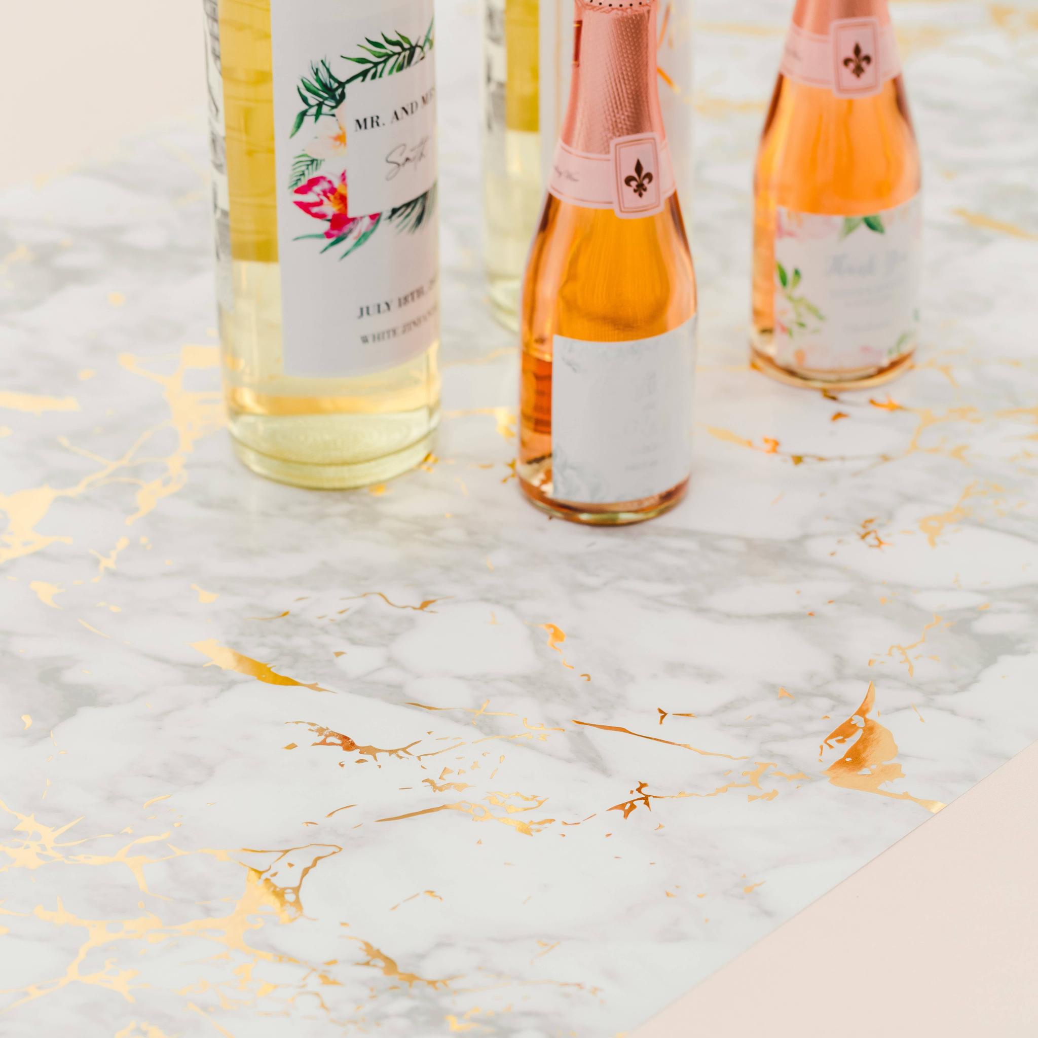 Marble Paper Table Runner