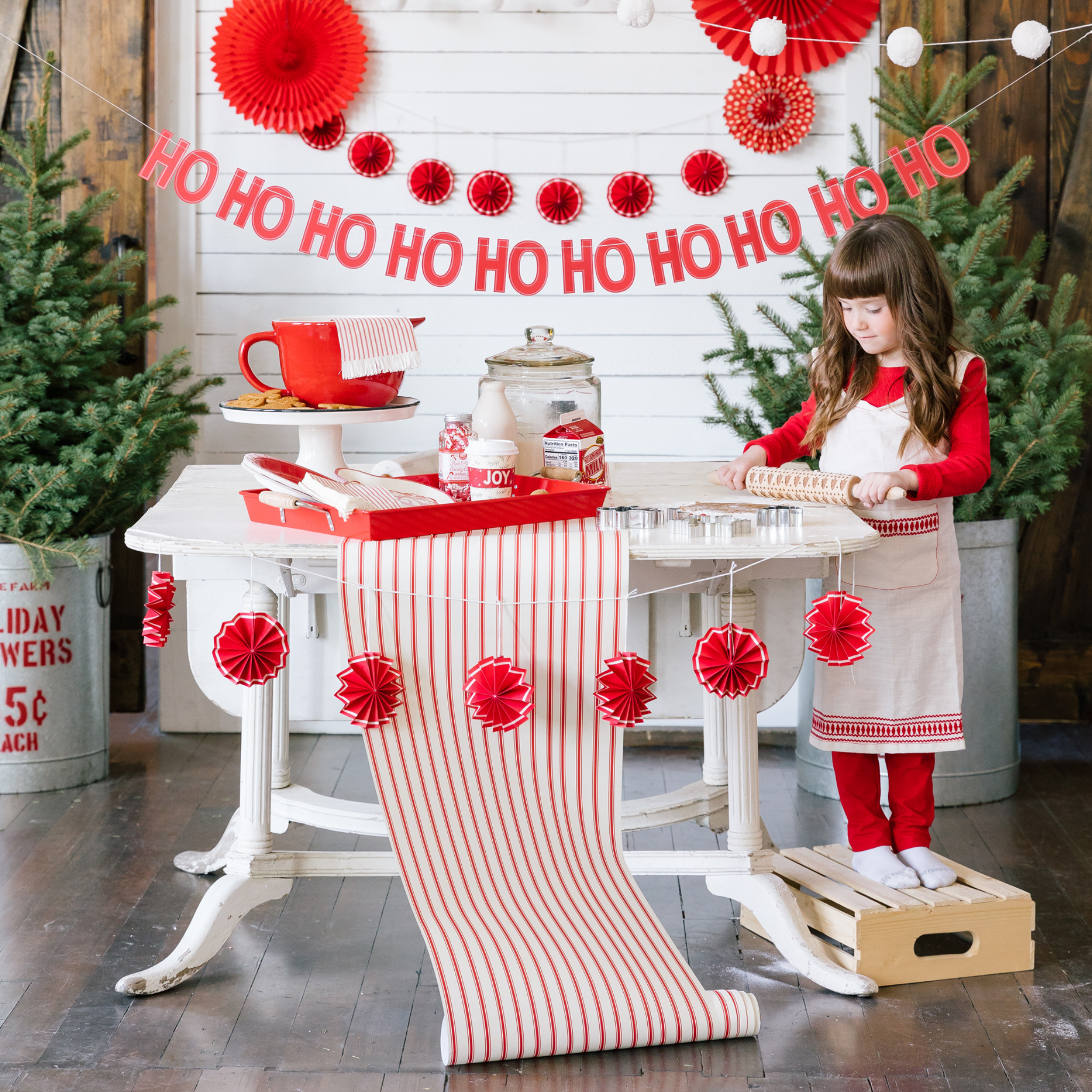 Red Striped Table Runner