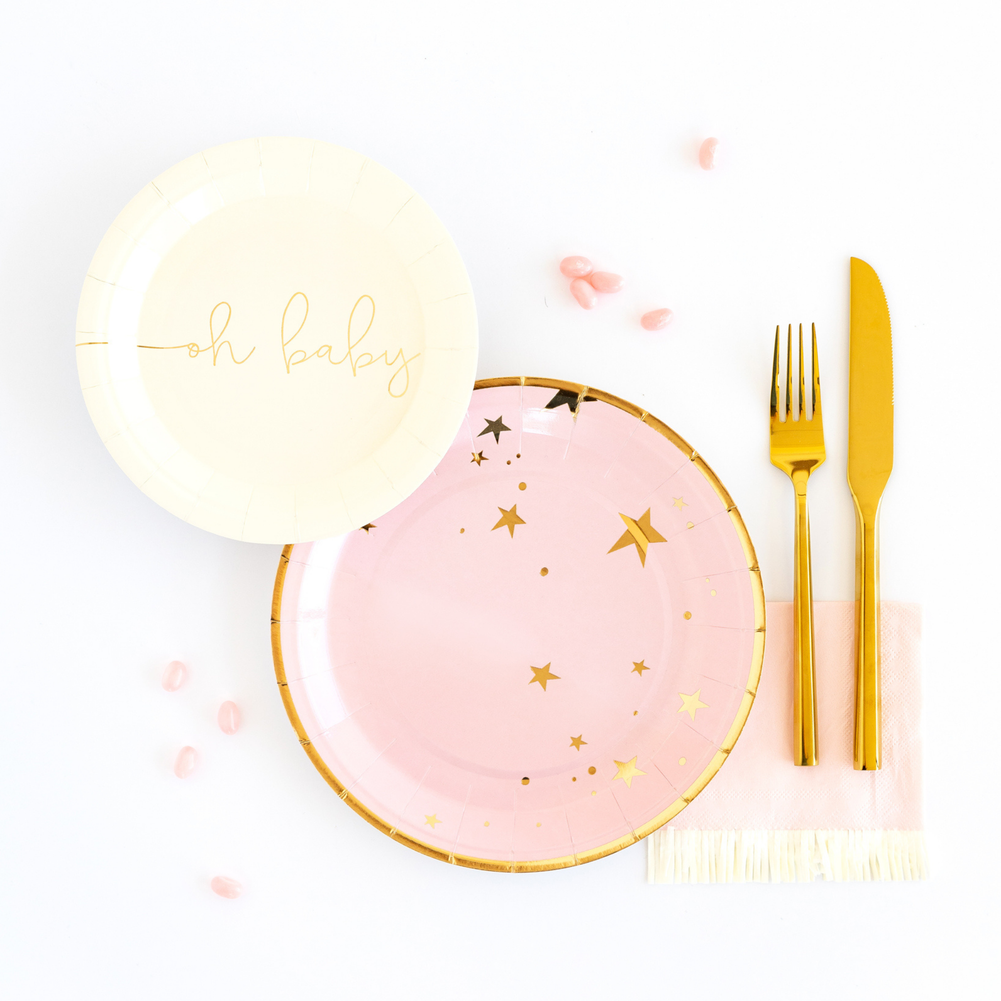 Pink Star Large Plates