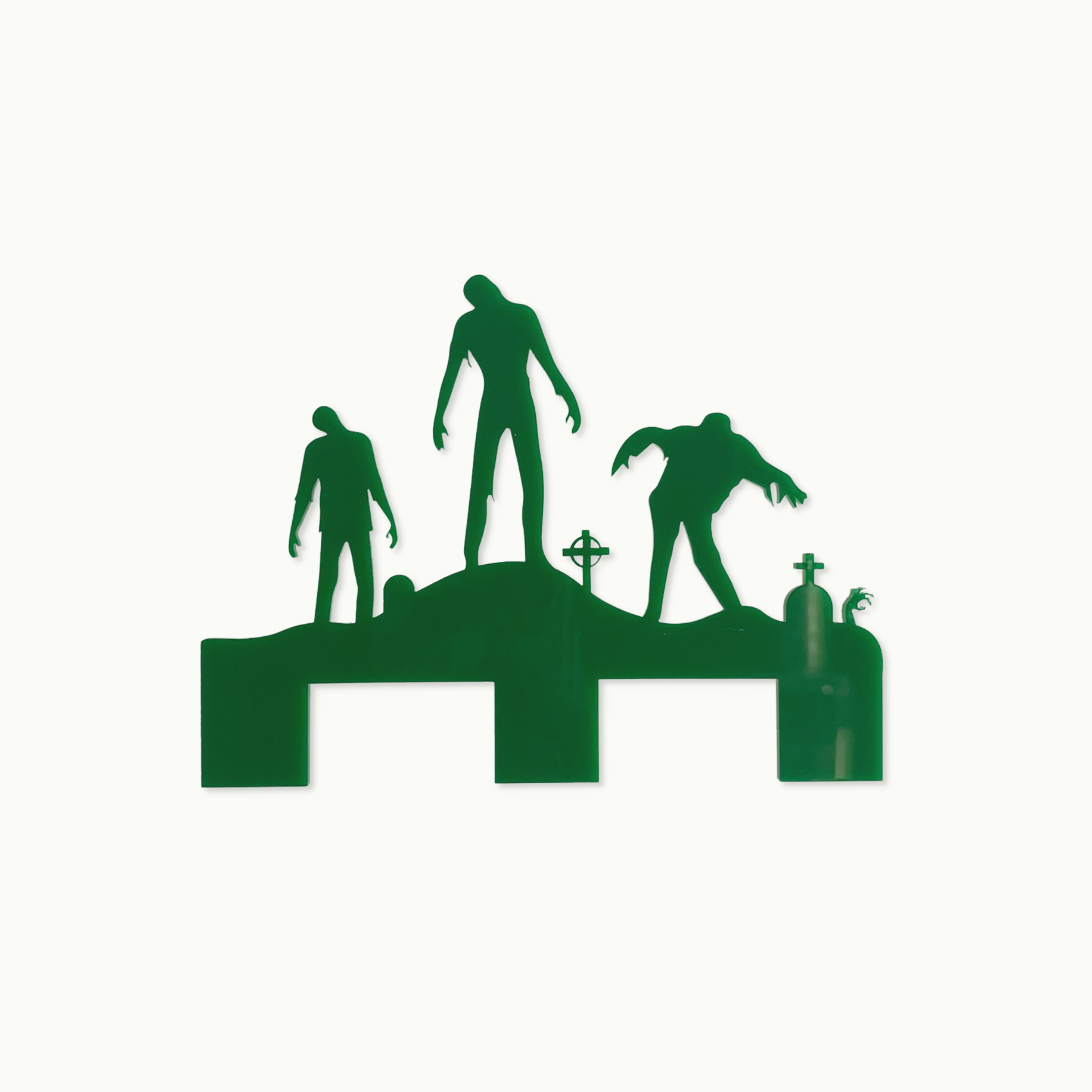 Zombie Acrylic Cake Topper