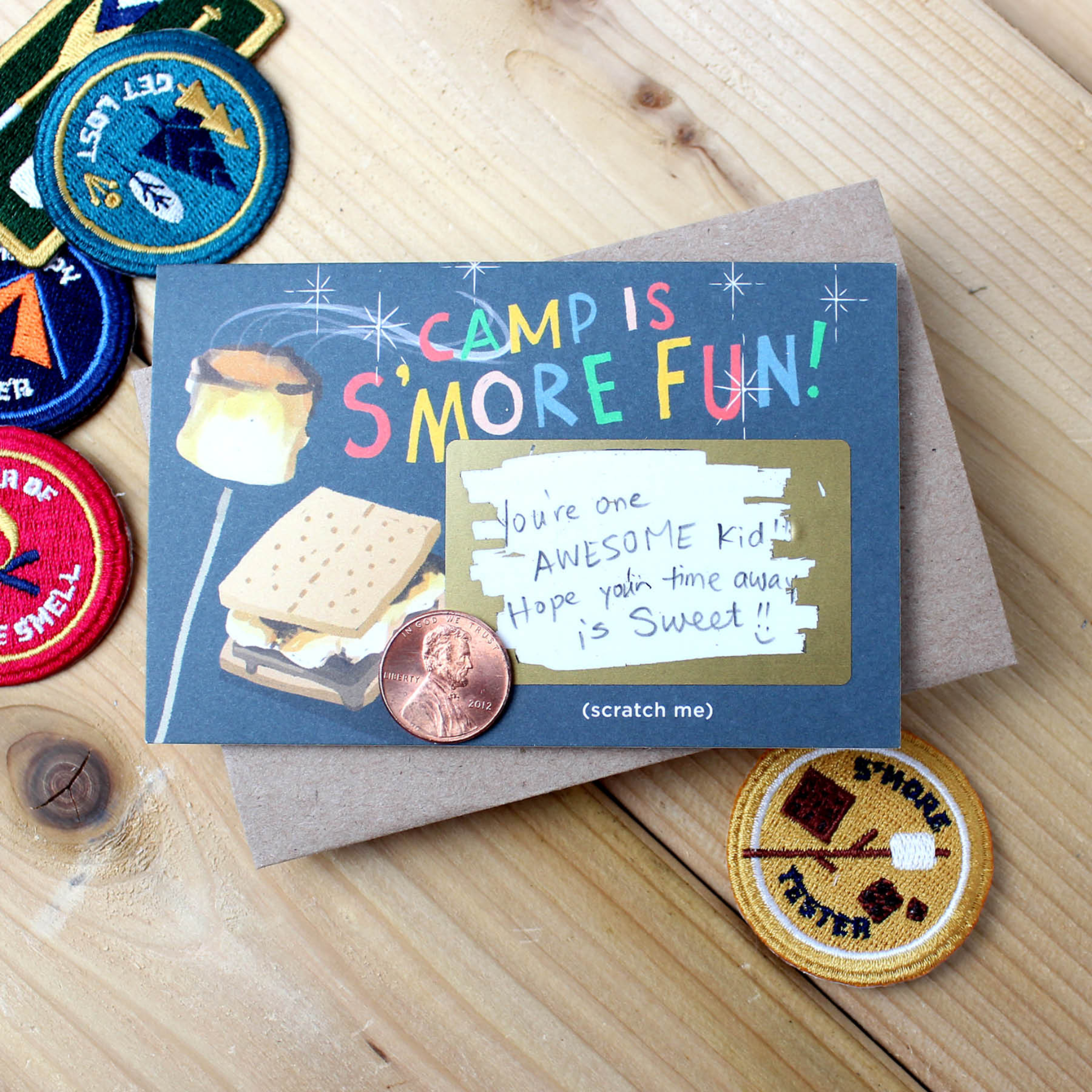 Scratch-off Mini Notes Set - Camp