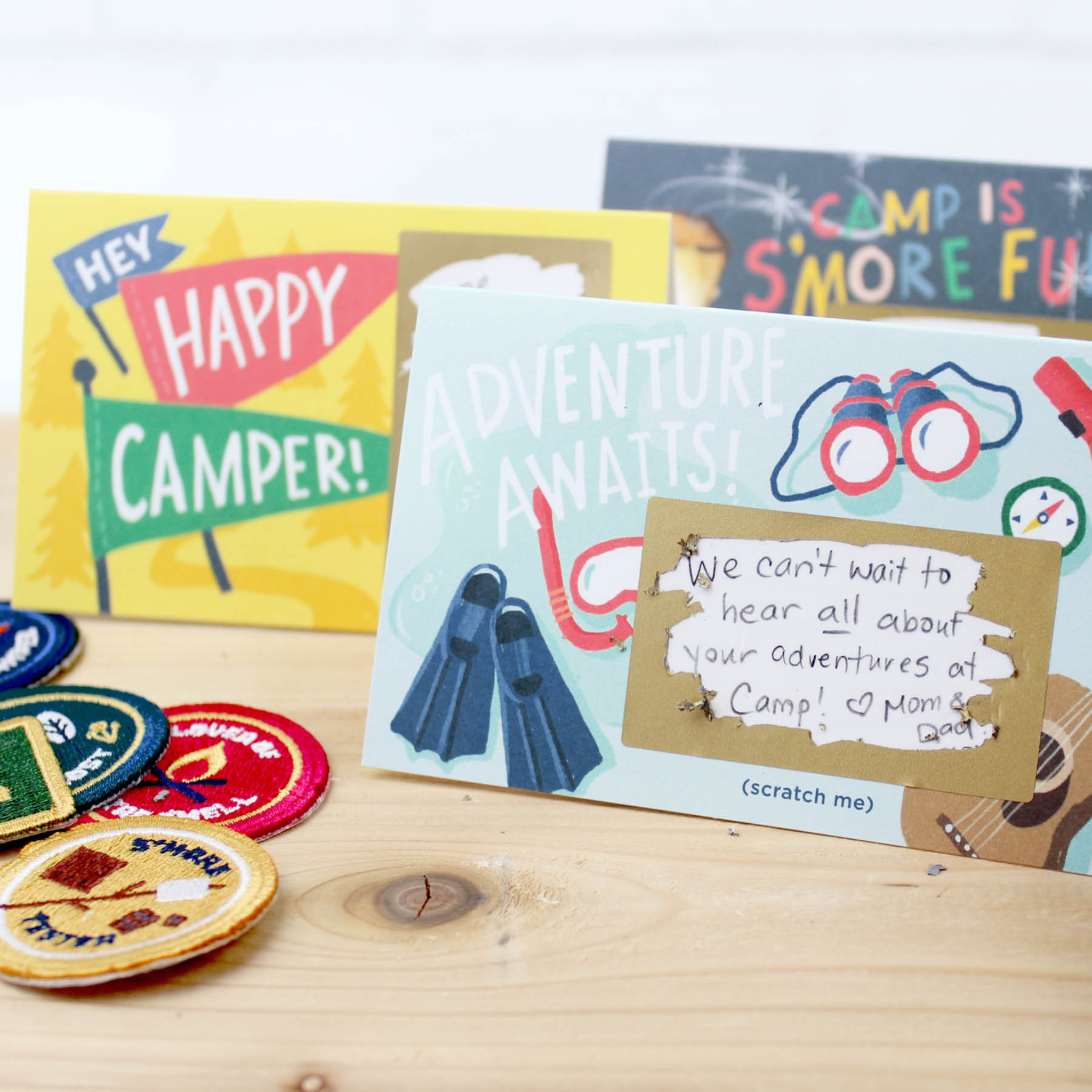 Scratch-off Mini Notes Set - Camp