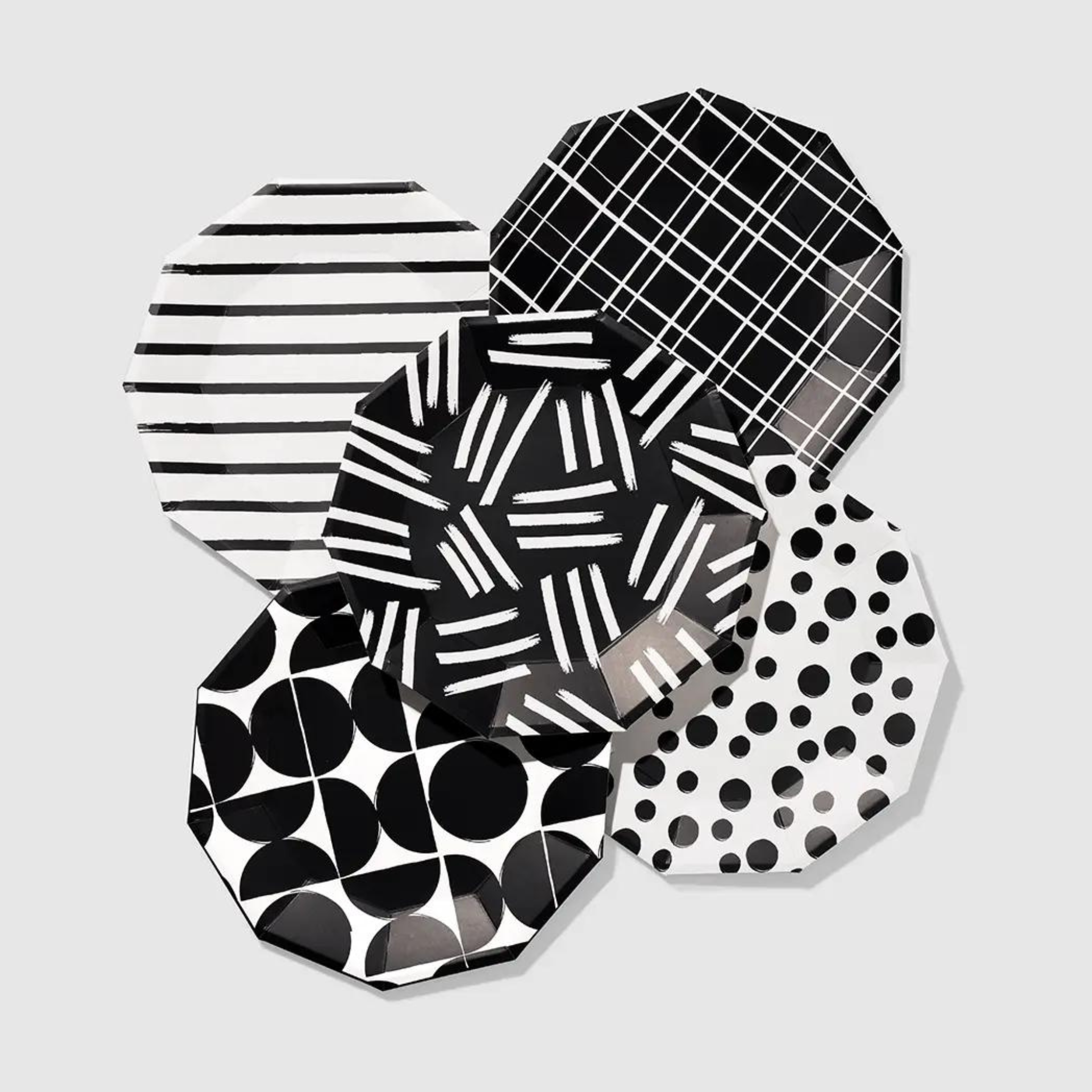 Dashes and Dots Large Paper Plates