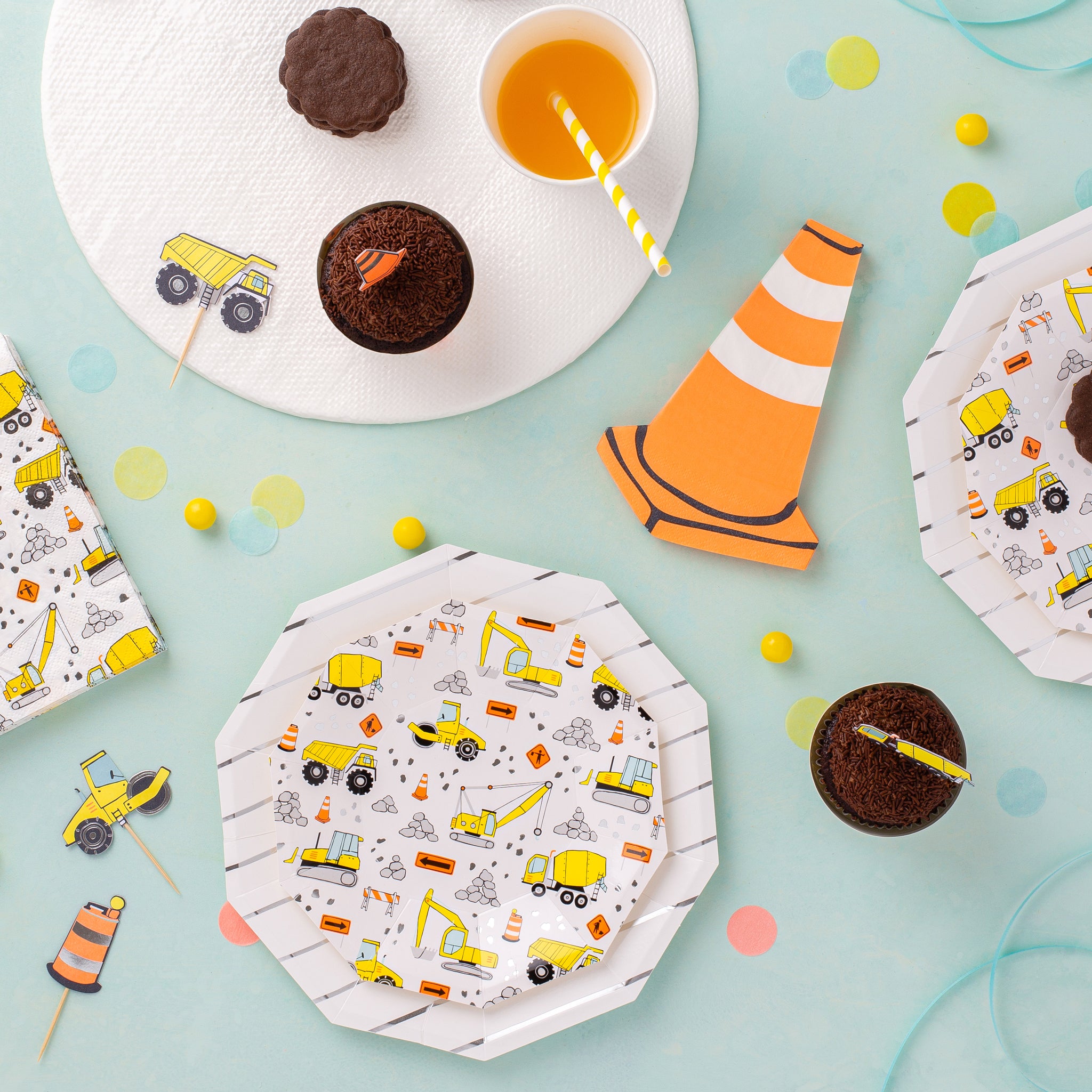 Under Construction Cone Napkins