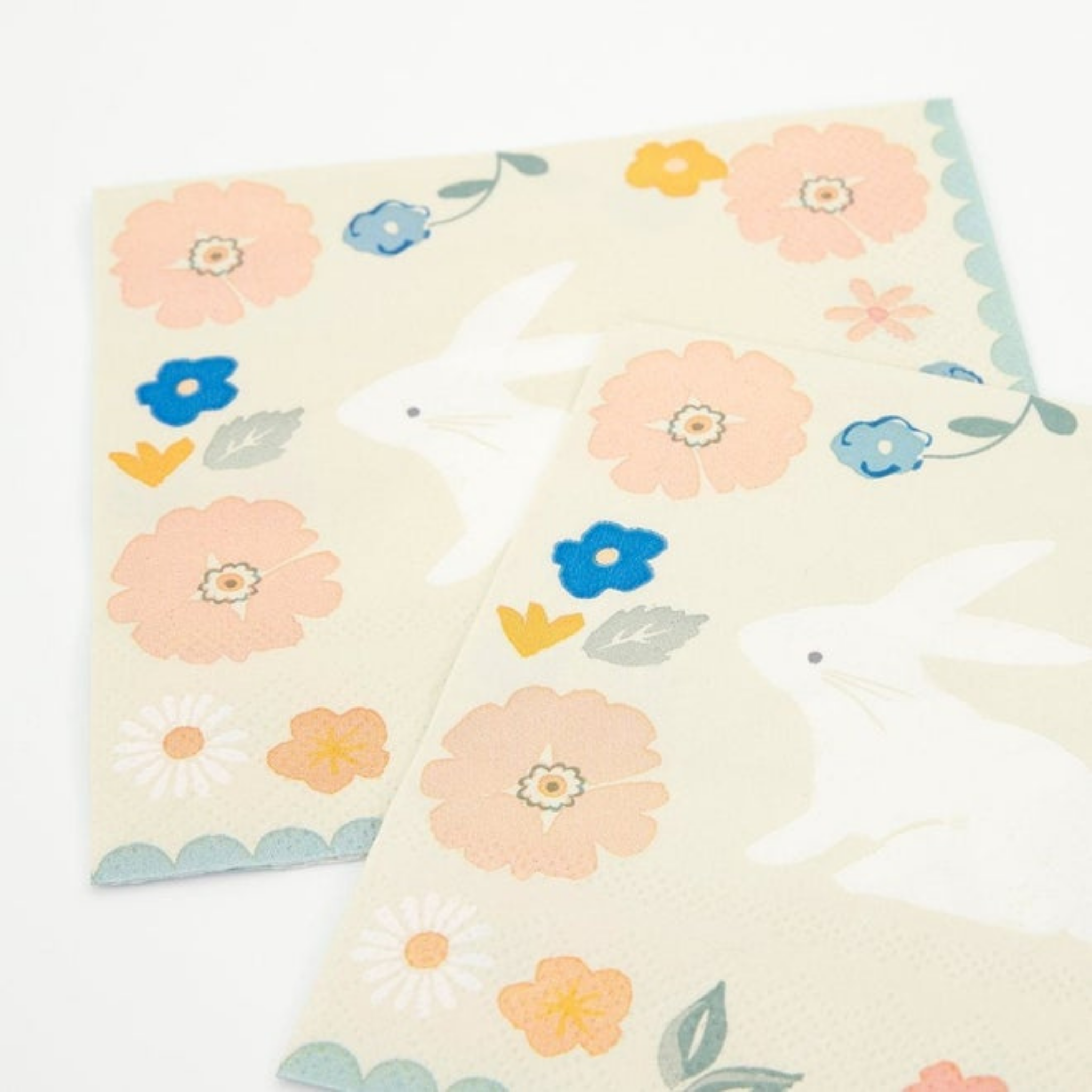 Bunny Floral Small Napkin