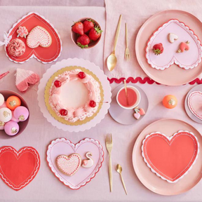 Lacy Heart Shaped Large Plates