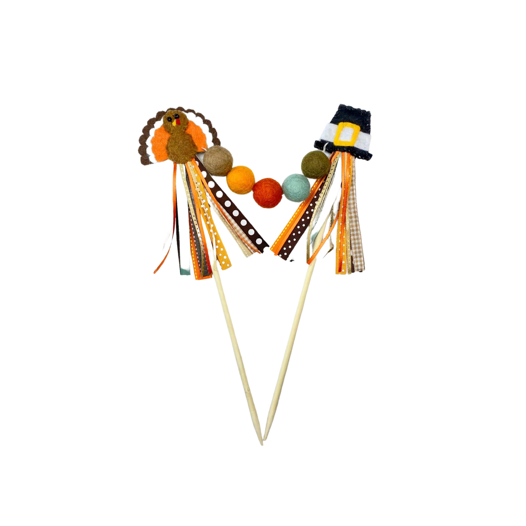Thanksgiving Felt Cake Topper