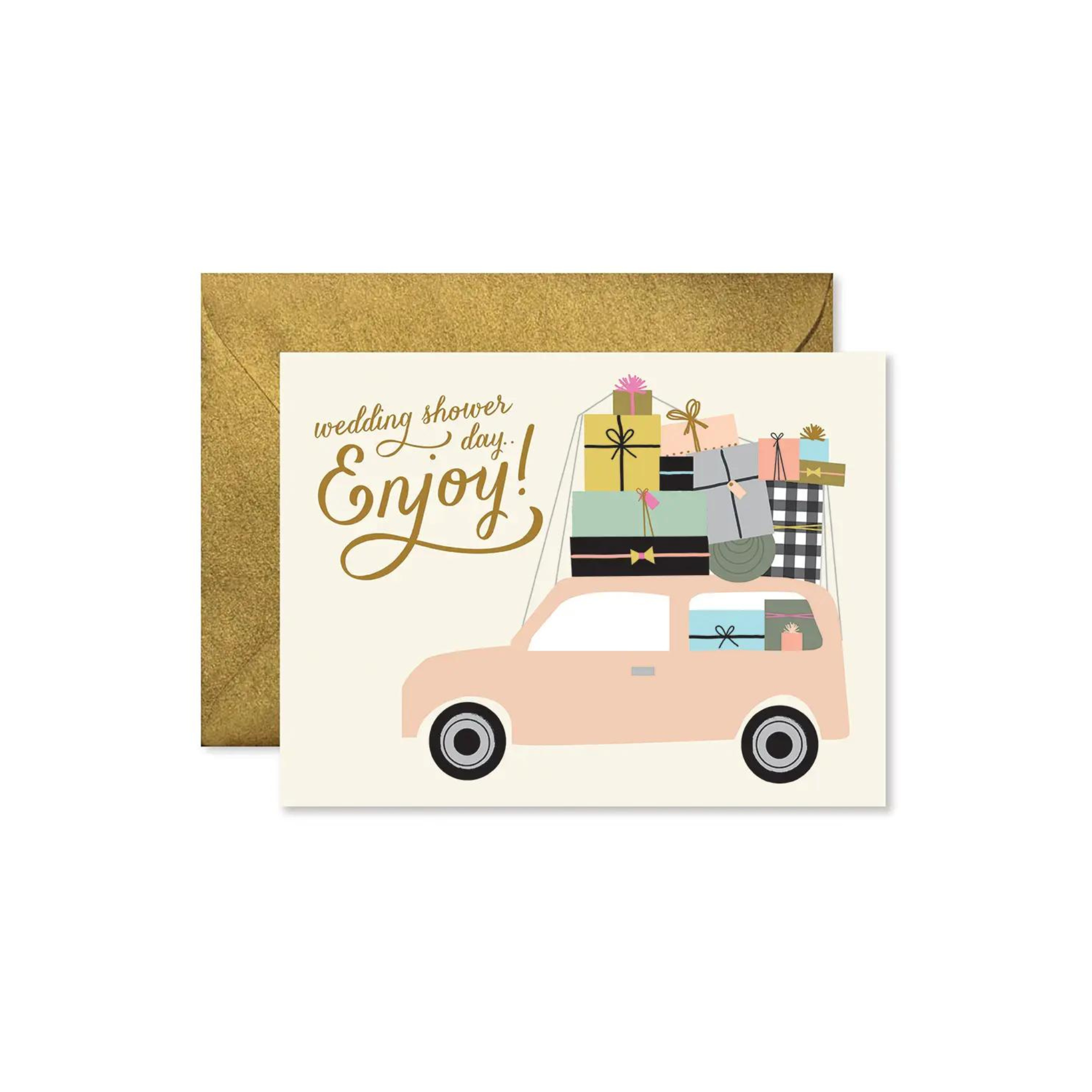 Bridal Shower Car Card