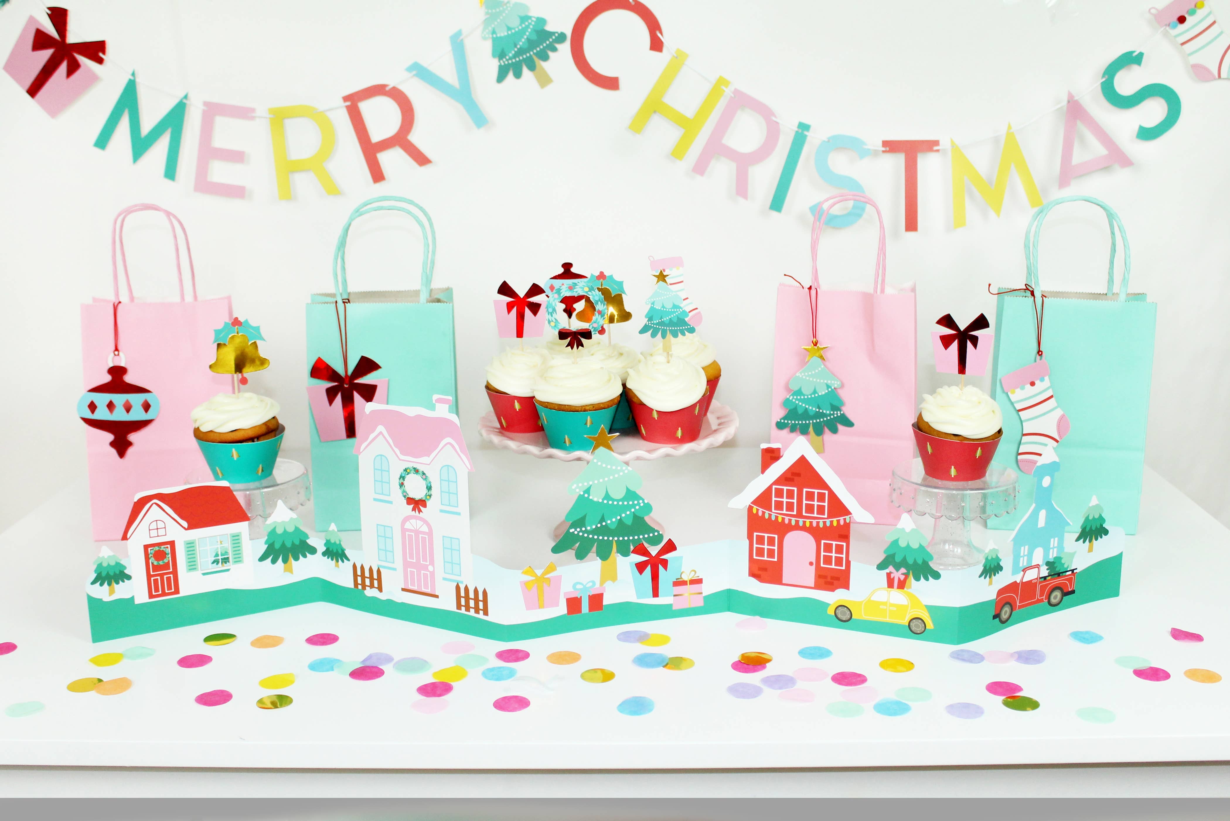 Christmas Cupcake Toppers & Wrappers