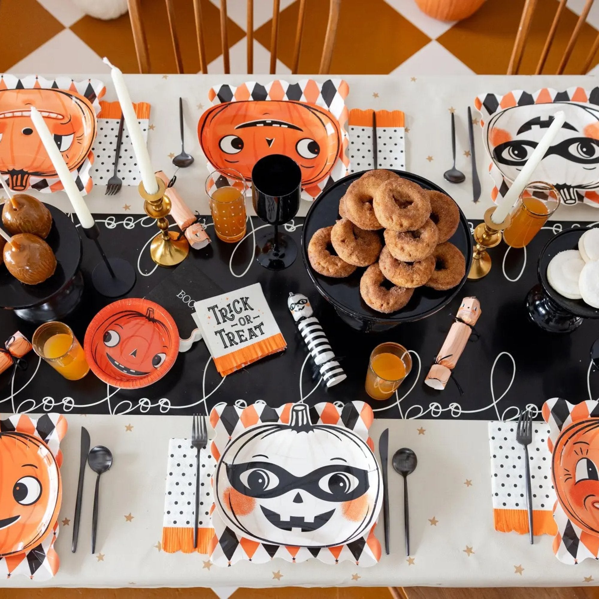 Vintage Pumpkin Plate Set