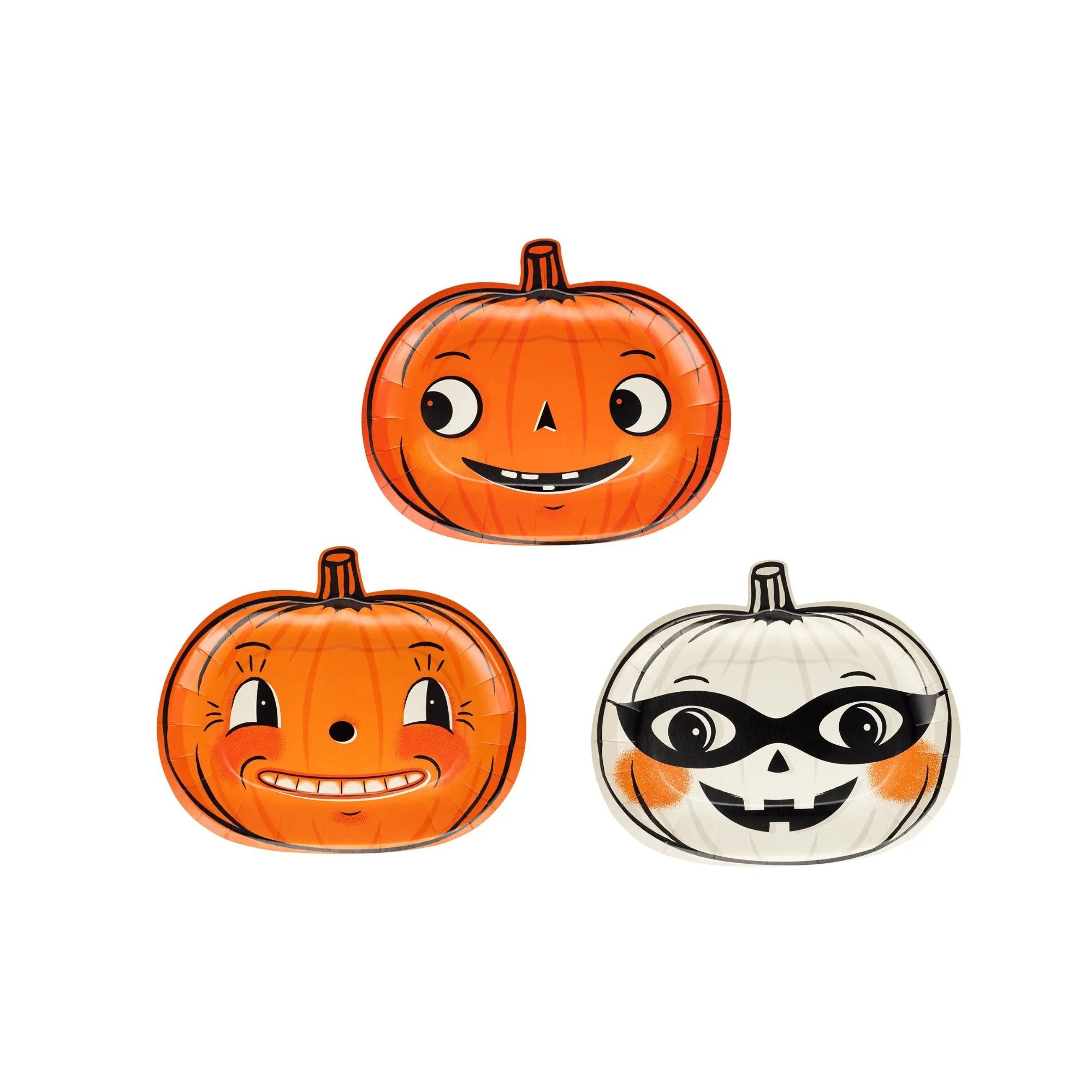 Vintage Pumpkin Plate Set