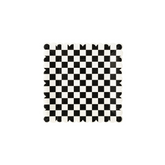 Black Checkered Large Plate