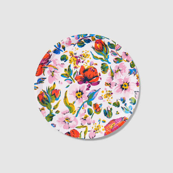 Floral Paper Plates 12 (4 Pack) – Deer Creek Mercantile