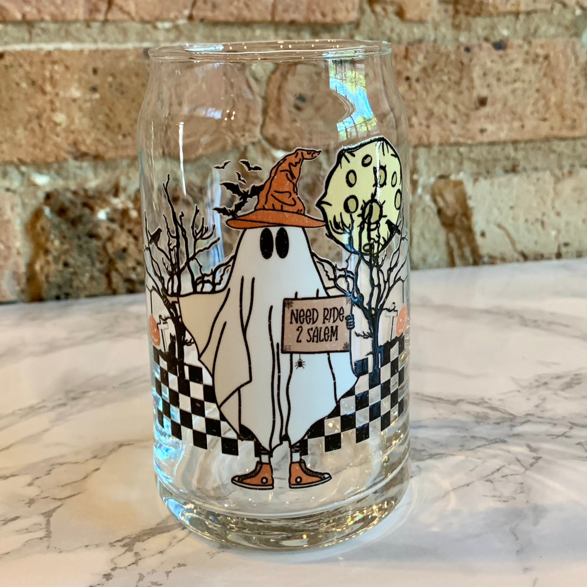 Salem Ghost Glass Cup