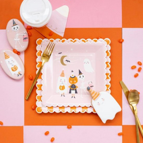 Orange and Pink Checkered Plate