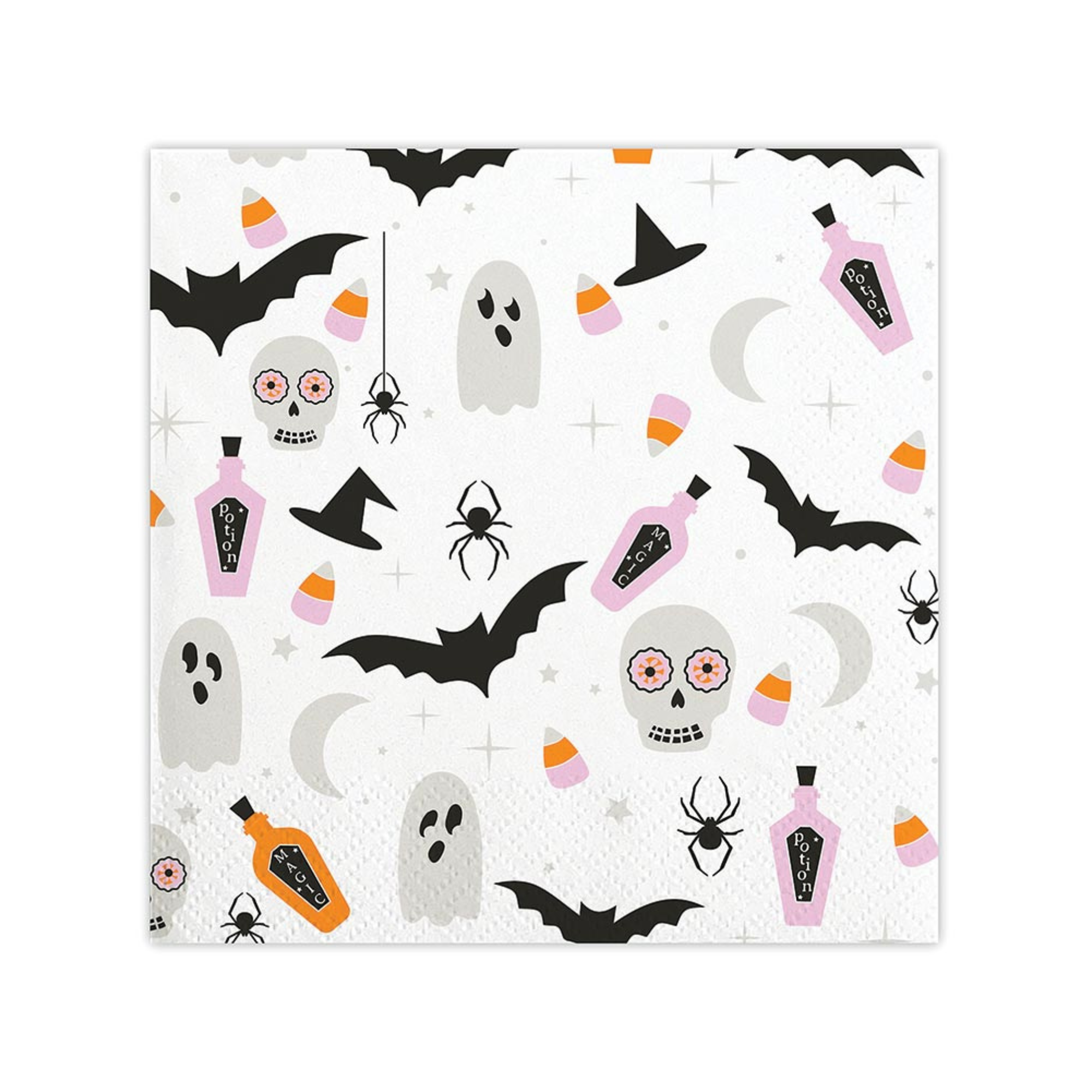 Skulls, Ghosts, Bats, Oh My! Cocktail Napkin