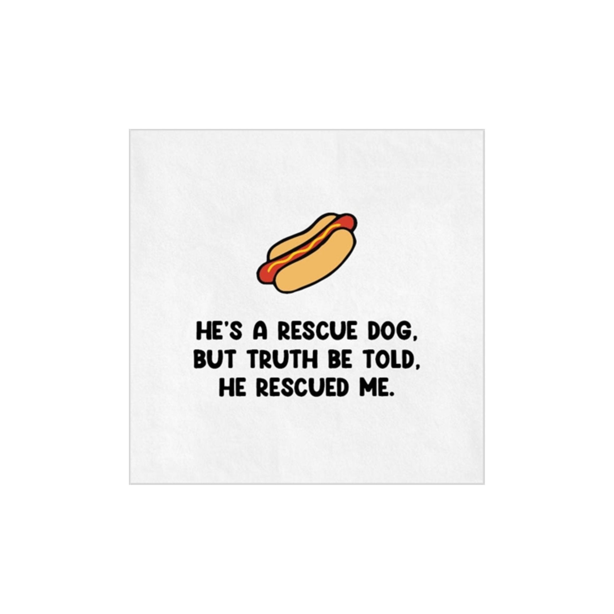 Hotdog Cocktail Napkin