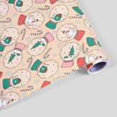 Double-sided Wrapping Paper Sheet: Snowglobe