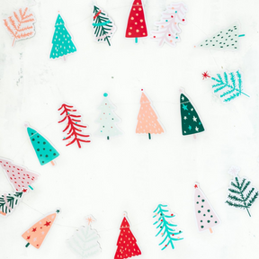 Whimsical Christmas Tree Banner