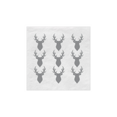 Reindeer Silver Foil Small Napkin