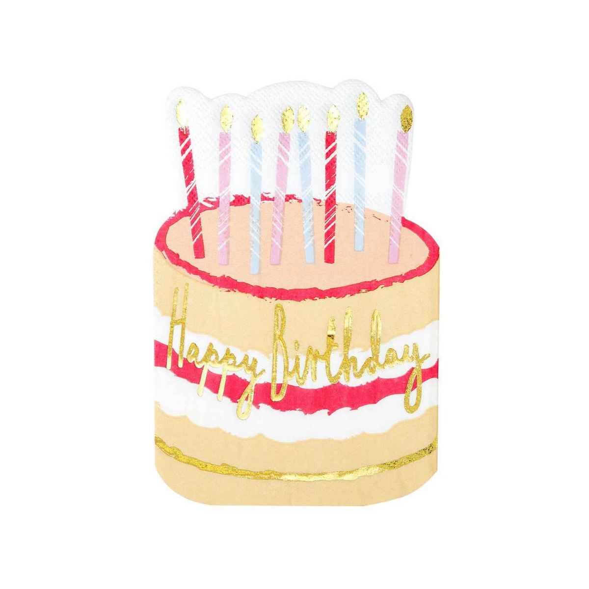 Cake Happy Birthday Napkins