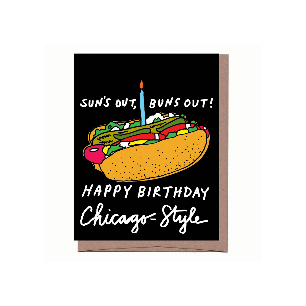 Chicago Dog Birthday Card
