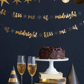 New Year's Eve Kiss Me at Midnight Banner