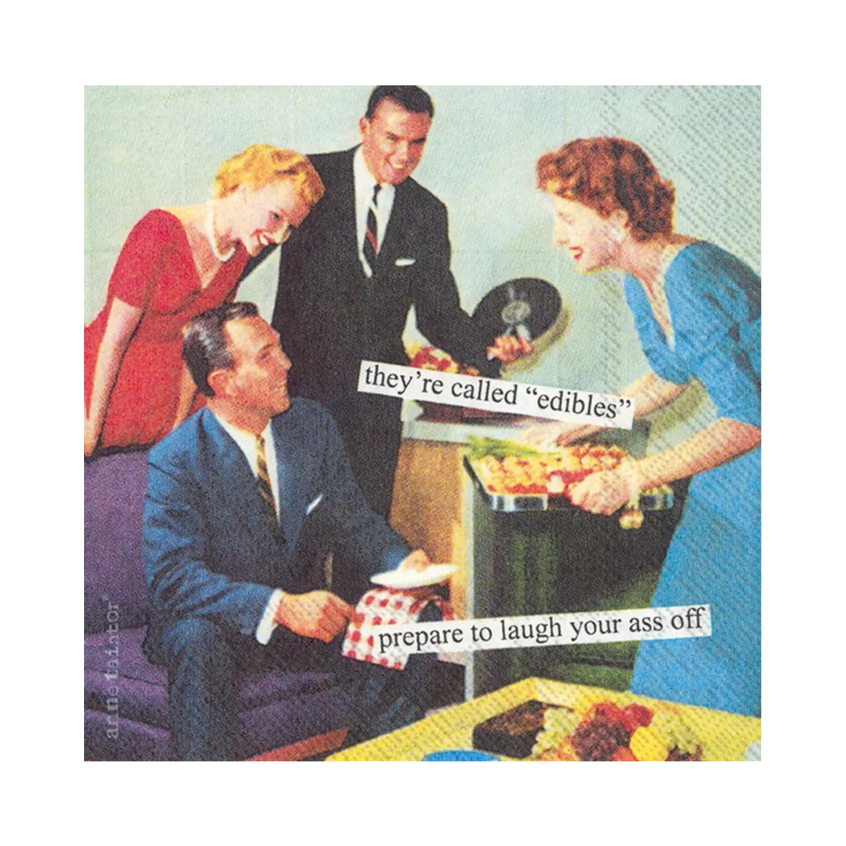 Anne Taintor Edibles Small Napkin