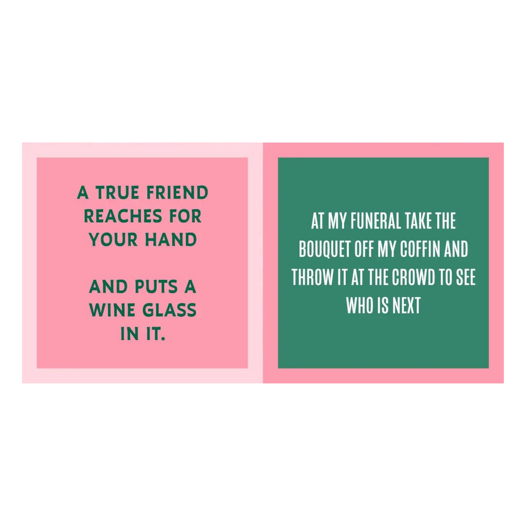 Double-sided Small Napkin: True Friend/Funeral