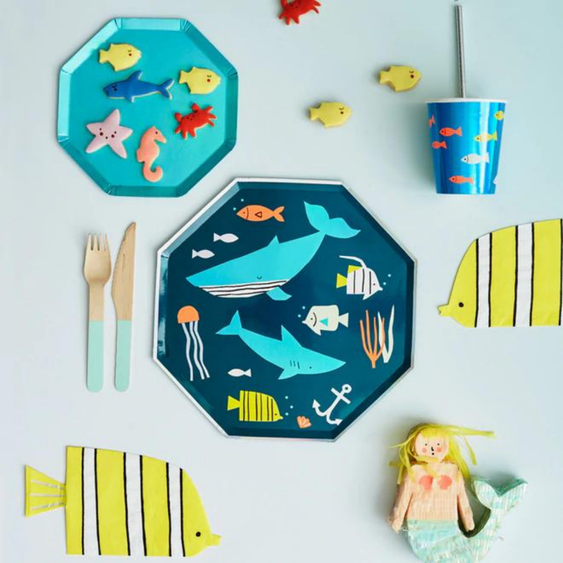 Under The Sea Large Plates